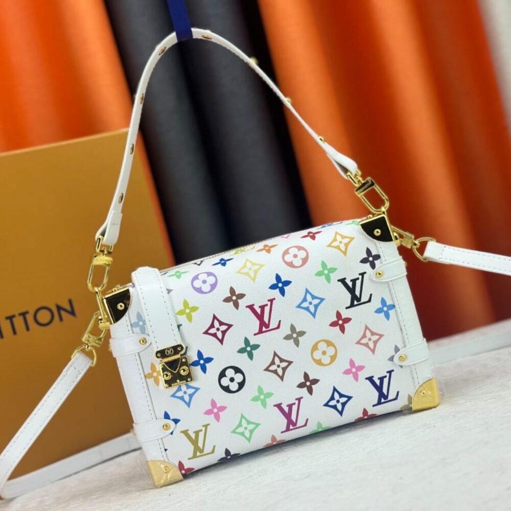 Alternative view of Louis Vuitton X Takashi Murakami Side Trunk MM Multicolore Blanc 23Cm M14046