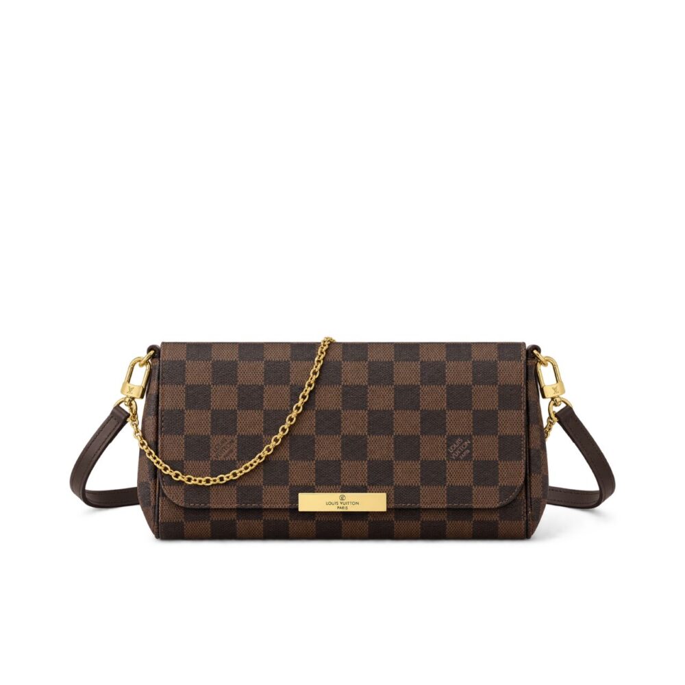 Louis Vuitton Favorite MM Damier Ebene Brown 25Cm N41129