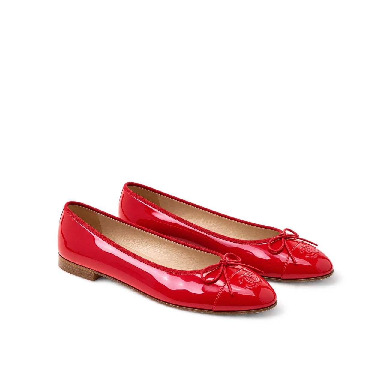 Chanel Red Women’S Ballerinas
