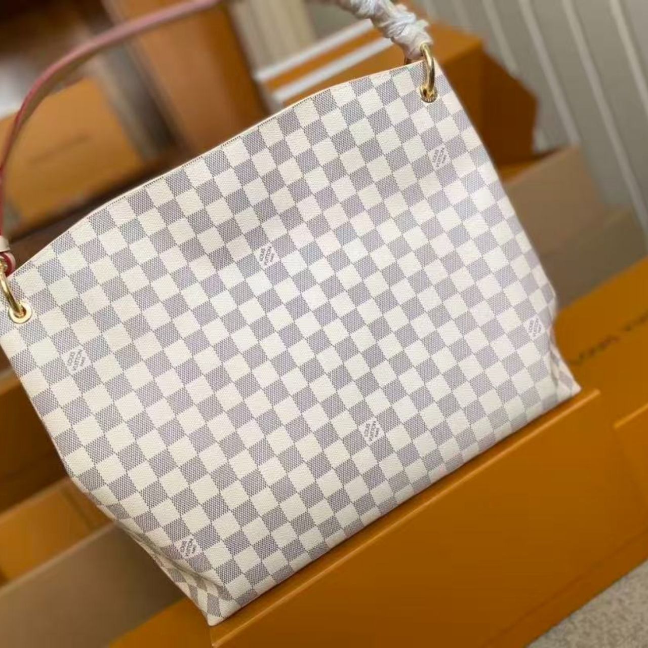 Louis Vuitton Graceful MM Damier Azur 41Cm N42233 - Image 5