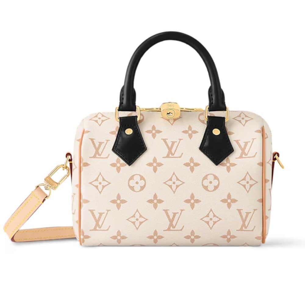Louis Vuitton Speedy Bandoulière 20 Monogram Dune Coated Canvas 20Cm M46906