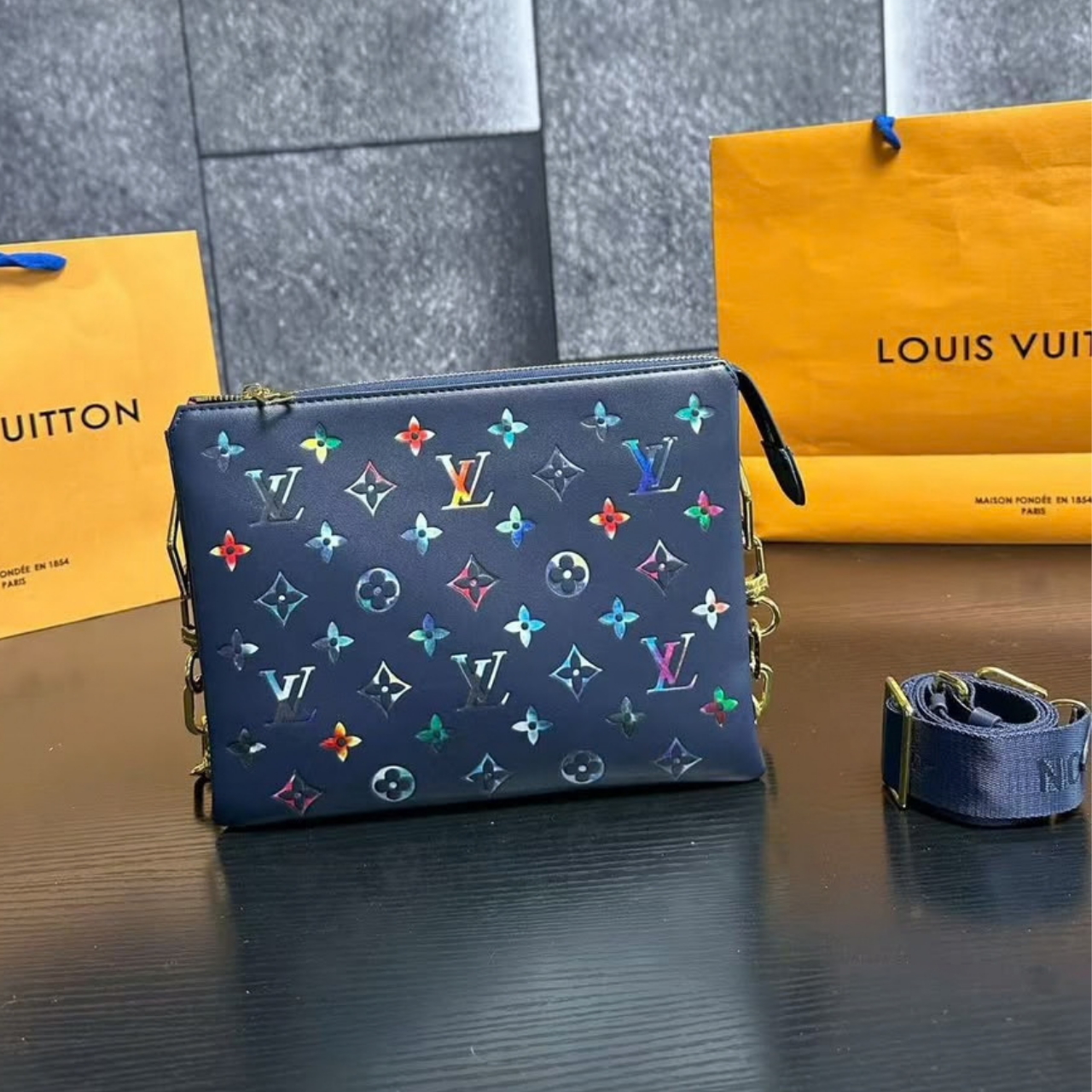 Louis Vuitton Coussin PM Bag Navy Blue 27Cm M21353 - Image 2