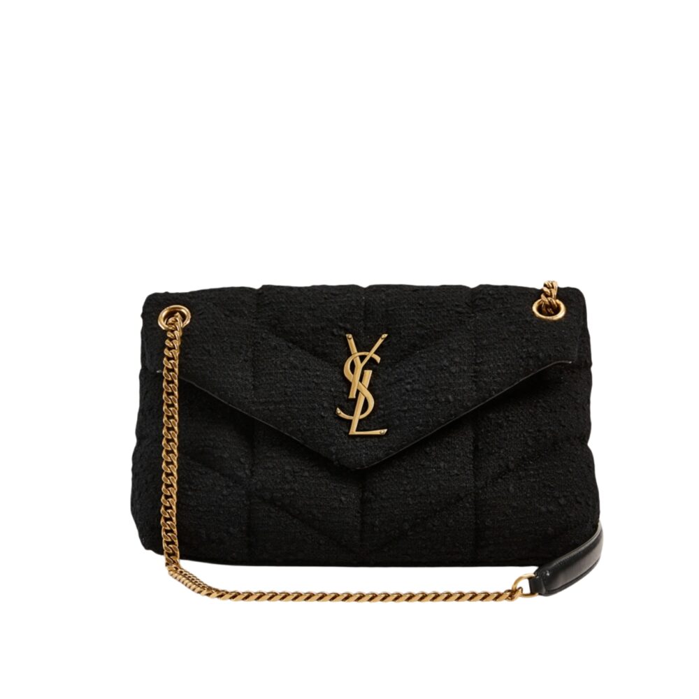Saint Laurent Small Loulou Boucle Bag Black 23Cm