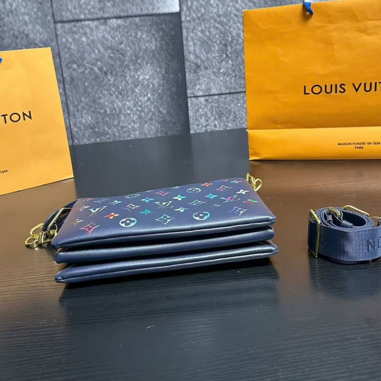 Louis Vuitton Coussin PM Bag Navy Blue 27Cm M21353 - Image 4