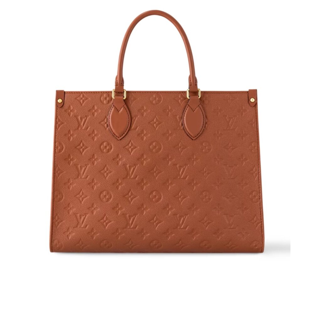 Louis Vuitton Onthego MM Monogram Empreinte Cognac 35Cm M12775