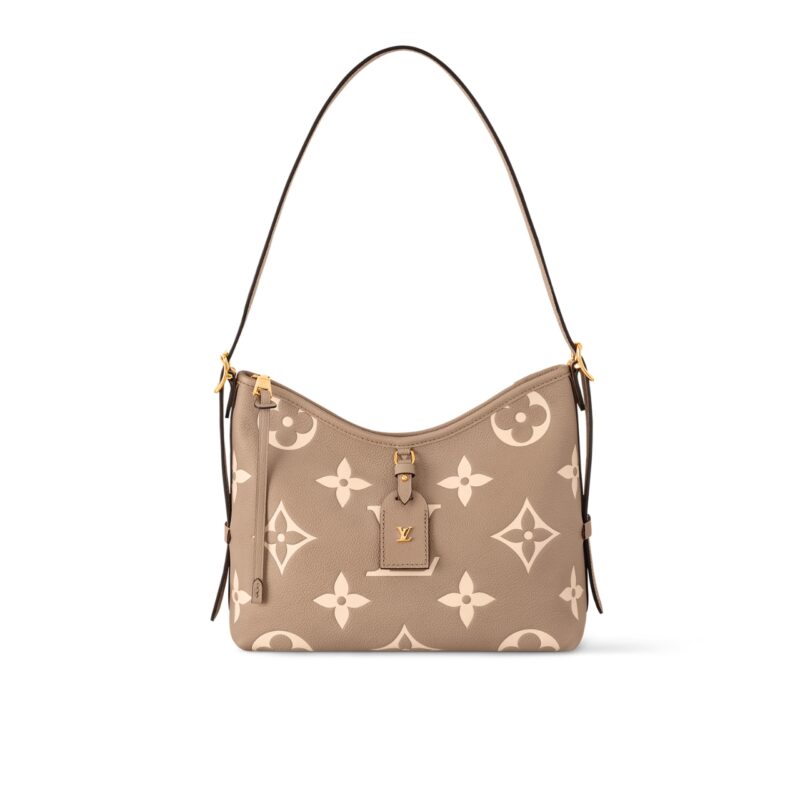 Louis Vuitton Carryall PM Bicolor Monogram Empreinte Dove And Cream 29Cm M47180