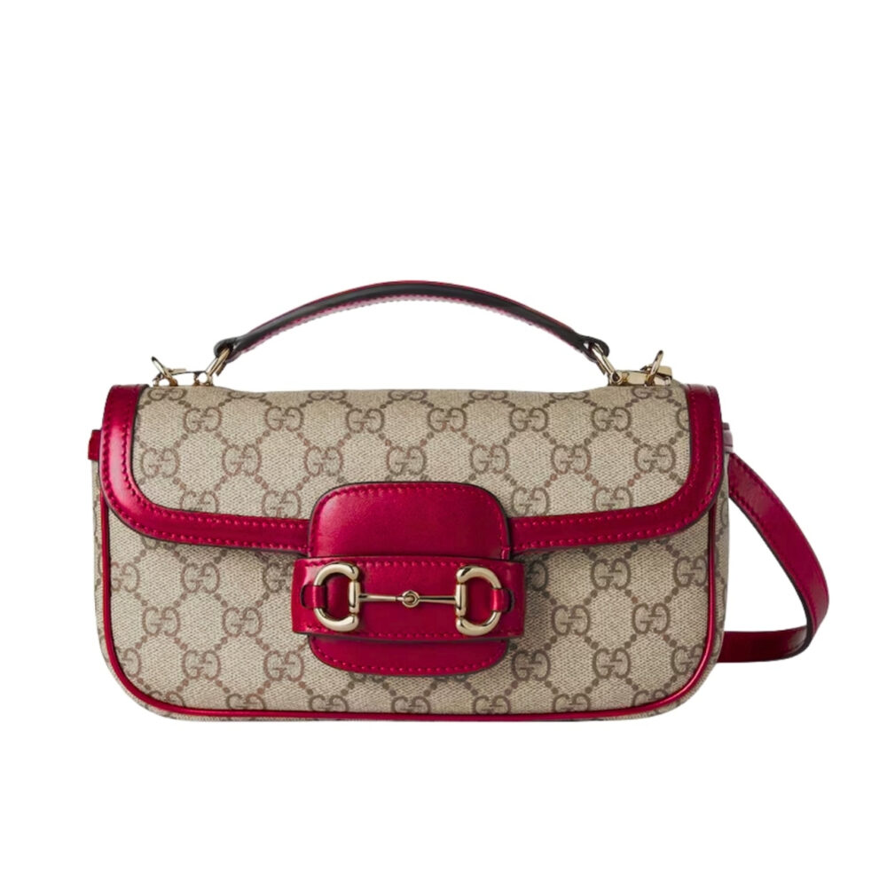 Gucci Horsebit 1955 Small Top Handle Bag Rosso Ancora Red 22Cm 815206 AAEC2 6207