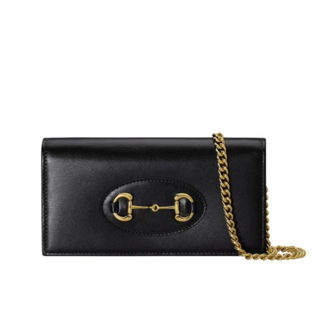 Gucci Horsebit 1955 Wallet With Chain Black 20Cm 621892 0YK0G 1000