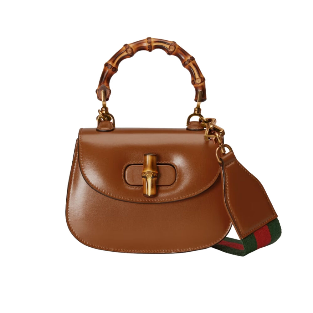Gucci Bamboo 1947 Small Top Handle Bag Brown 21Cm 675797 10ODT 2579