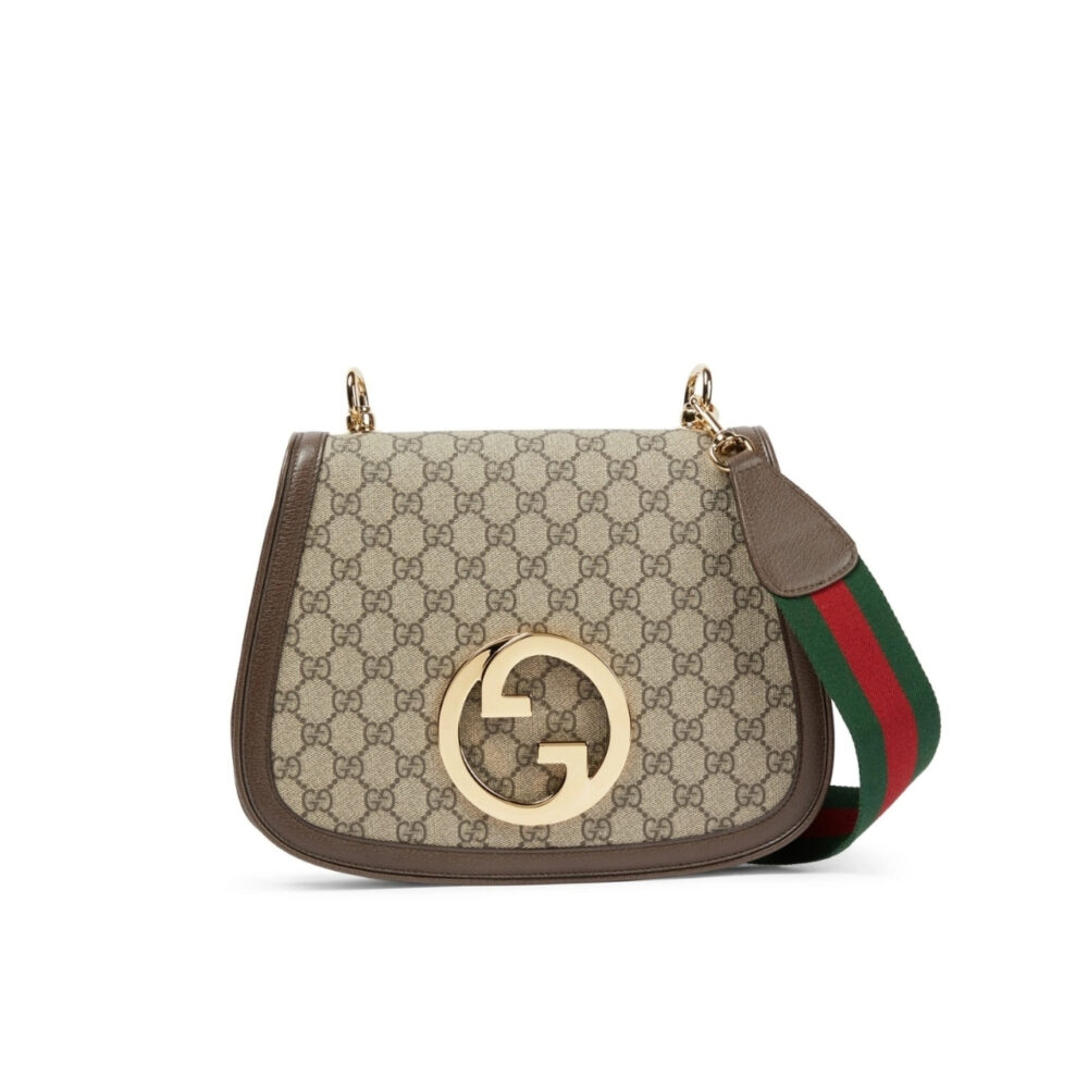 Gucci Blondie Medium Shoulder Bag Beige And Ebony 29Cm 699210 96IWG 8745