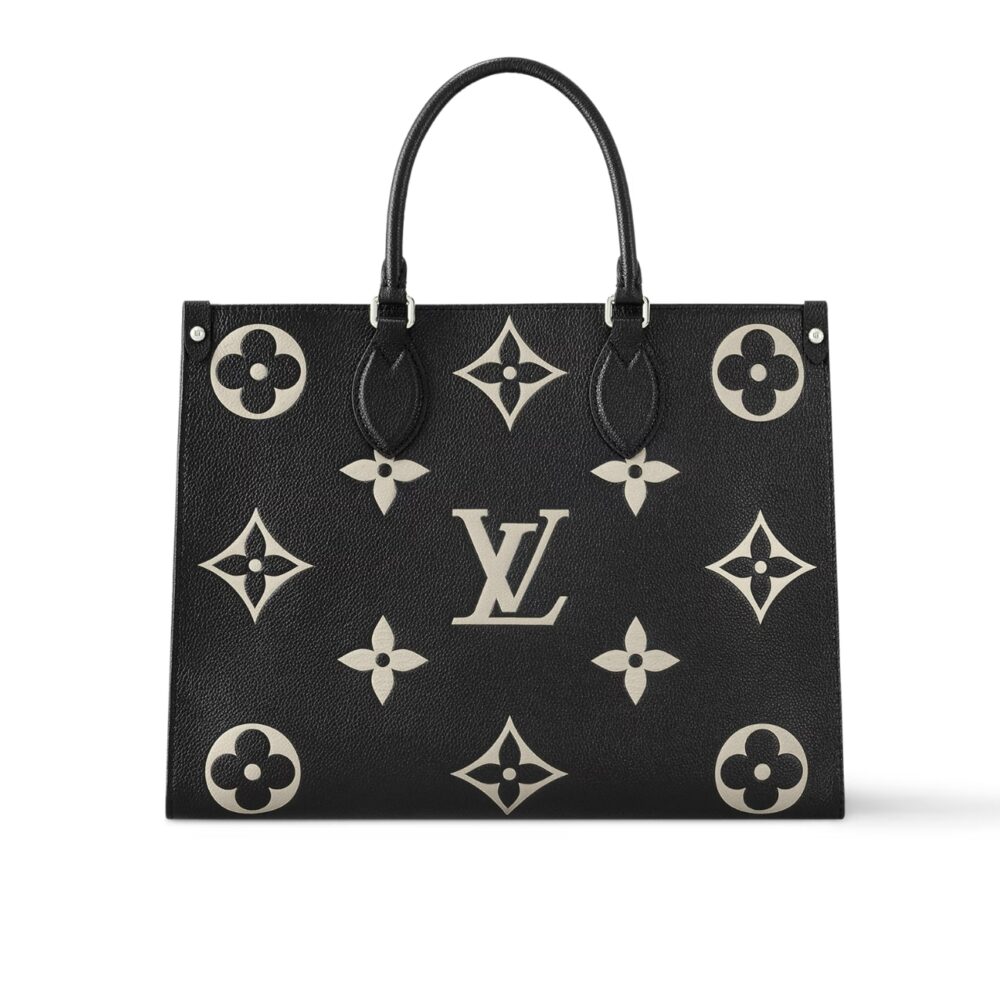 Louis Vuitton Onthego MM Black Cream 35Cm M45495