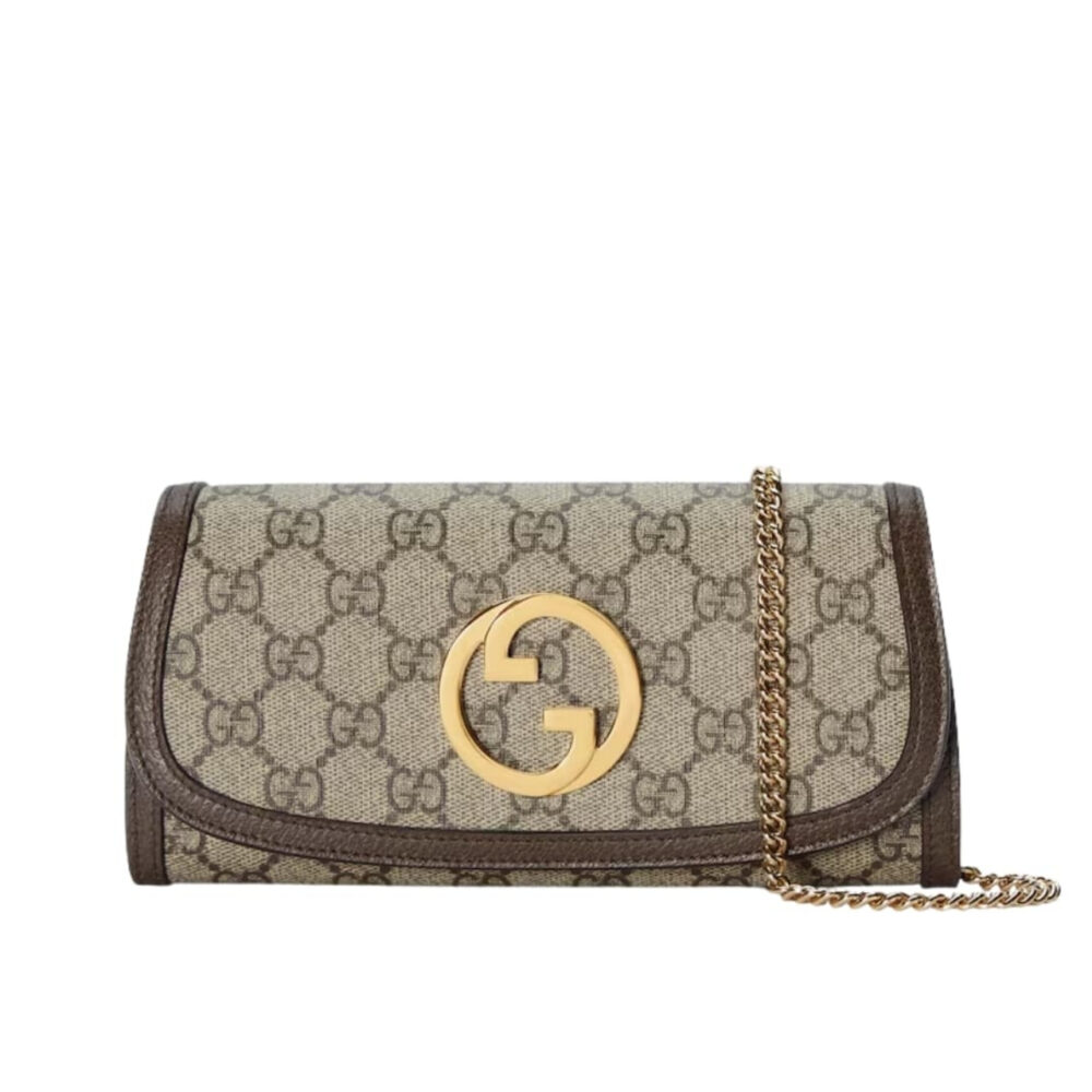 Gucci Blondie Continental Chain Wallet Beige ‎‎21Cm 725215 K9GSG 8358