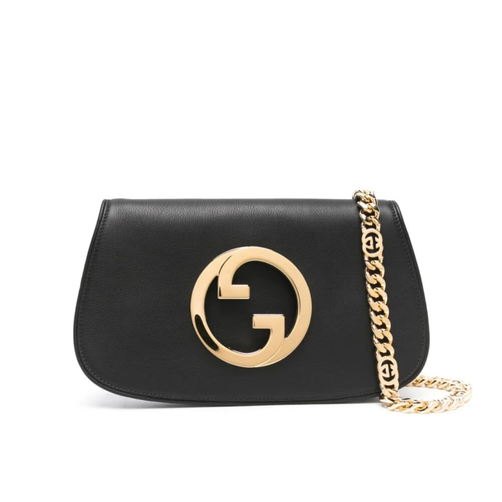 Gucci Blondie Shoulder Bag Black 28Cm 699268 UXX0G 1000