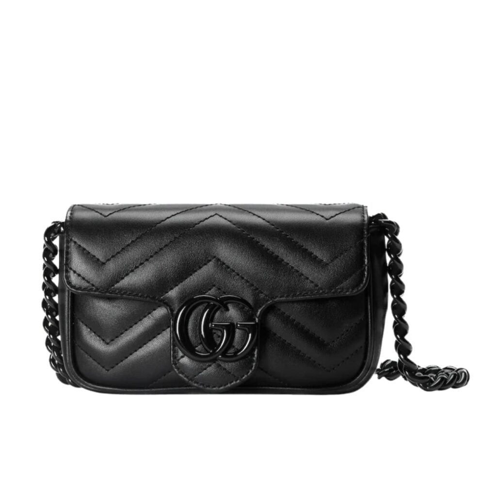 Gucci GG Marmont Belt Bag Black 16Cm 699757 UM8KV 1000