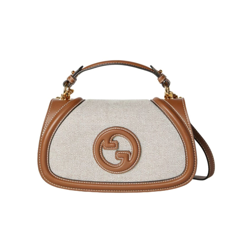 Gucci Blondie Mini Shoulder Bag Natural And Tan 22Cm 815700 HAAKF 2545