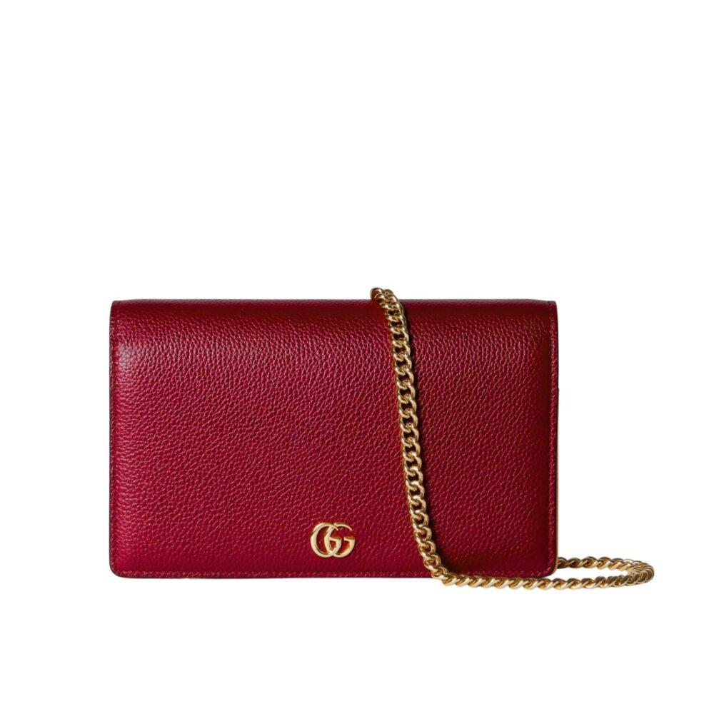 Gucci GG Marmont Wallet On Chain Red 20Cm 497985 AAE5F 6259