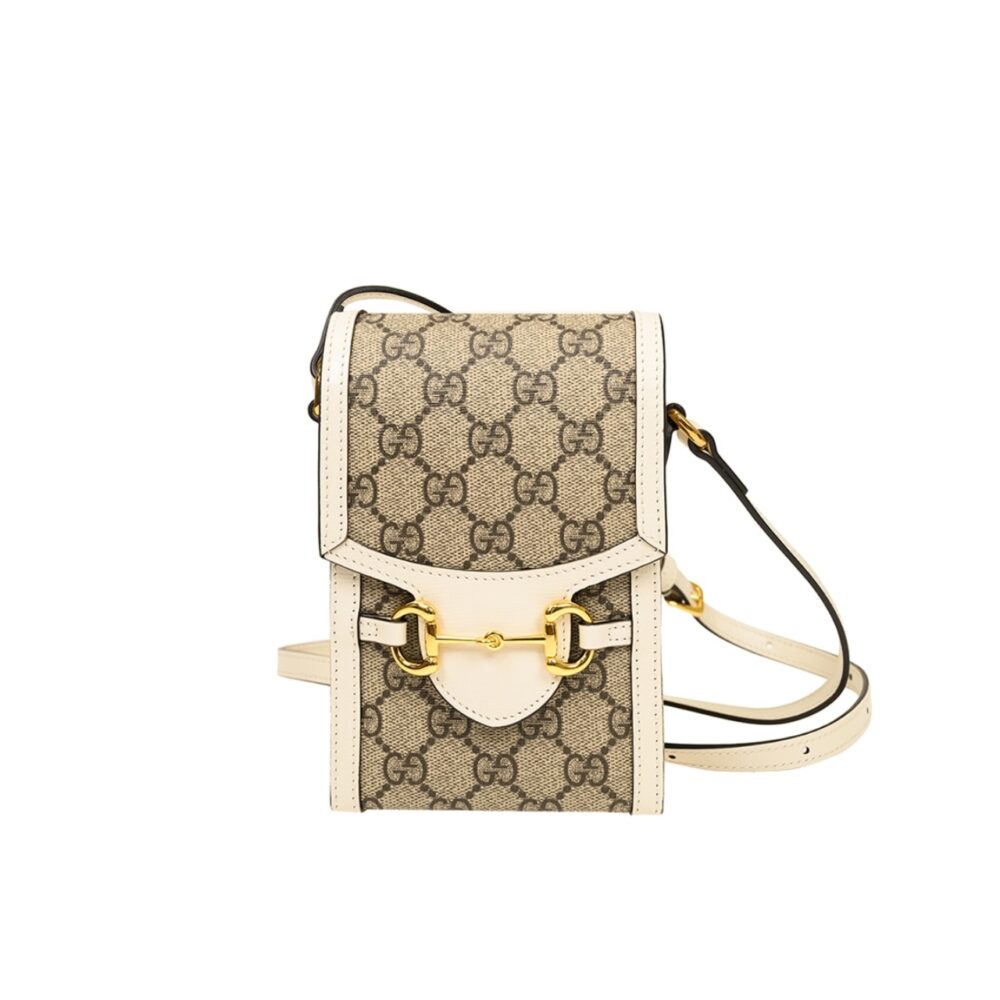 Gucci Horsebit 1955 Mini Bag White 17Cm 625615 92TCG 9761