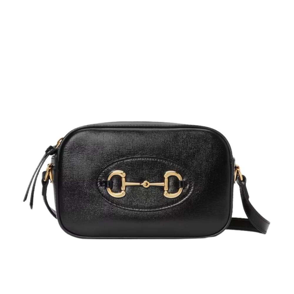 Gucci Horsebit 1955 Mini Shoulder Bag Black 18Cm 760196 1AAQD 1000