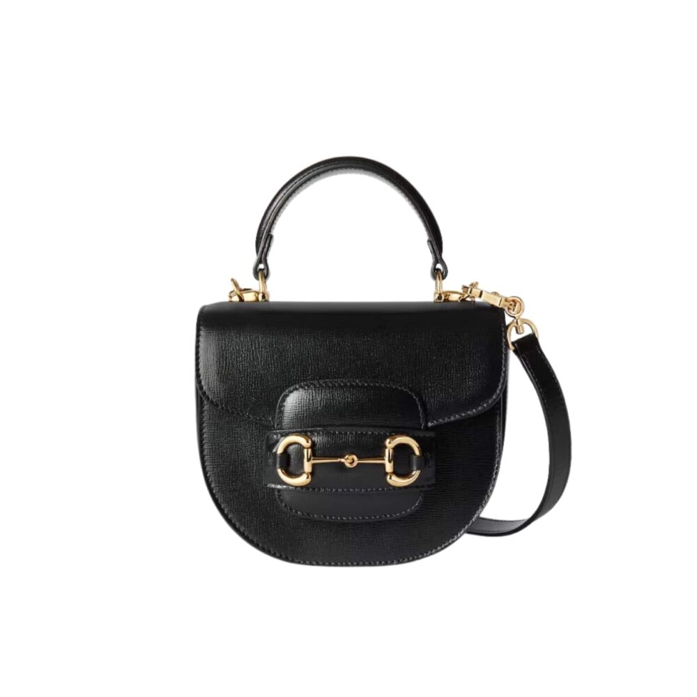 Gucci Horsebit 1955 Mini Top Handle Bag Black 14Cm 781387 1AAQD 1000