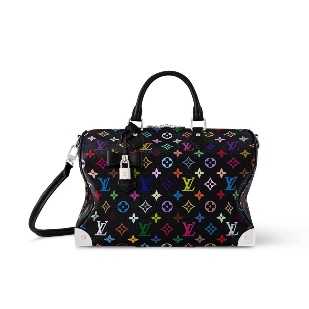 Louis Vuitton X Takashi Murakami Speedy Soft Black 30Cm