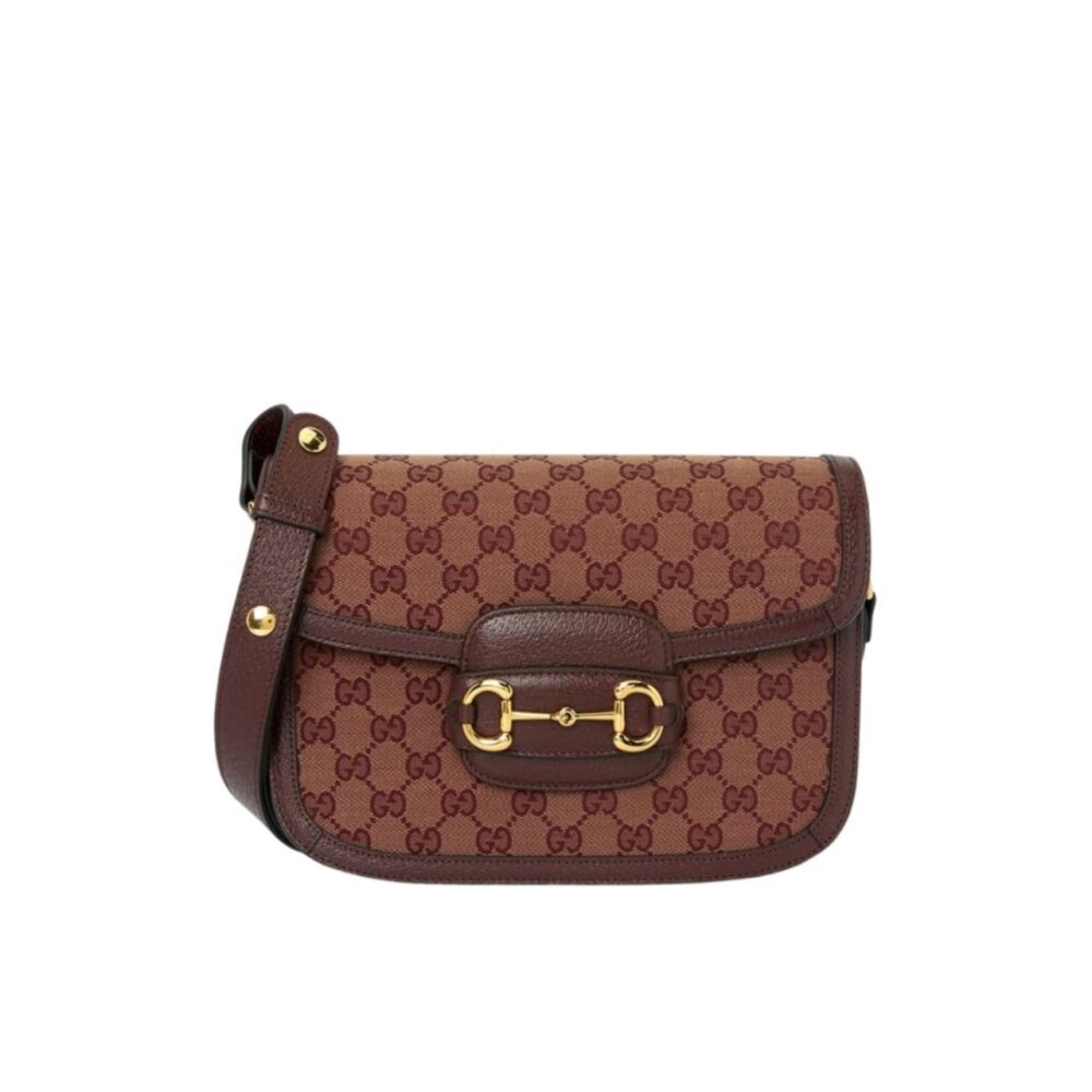 Gucci Horsebit 1955 Original GG Burgundy 25Cm 602204 9Y9NG 9865