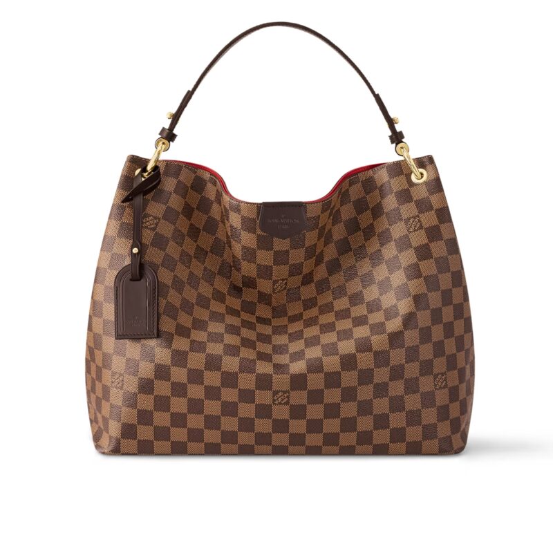 Louis Vuitton Damier Azur Graceful MM Red 41Cm N44045
