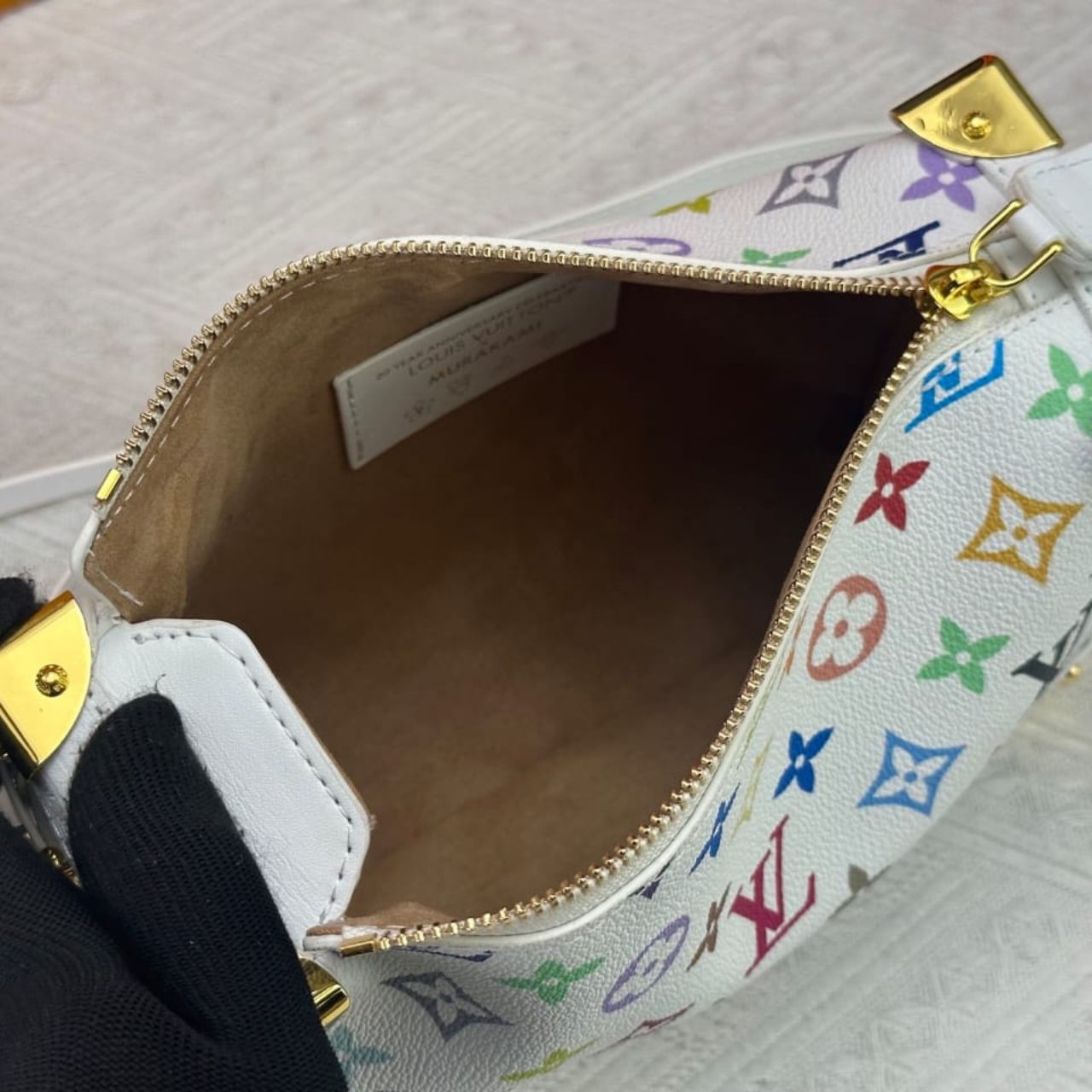Louis Vuitton X Takashi Murakami Side Trunk MM Multicolore Blanc 23Cm M14046 - Image 7