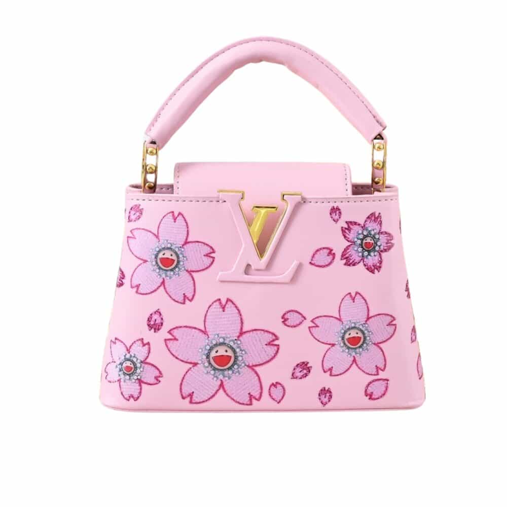 Louis Vuitton X Takashi Murakami Capucines Mini Pink 21Cm M13249