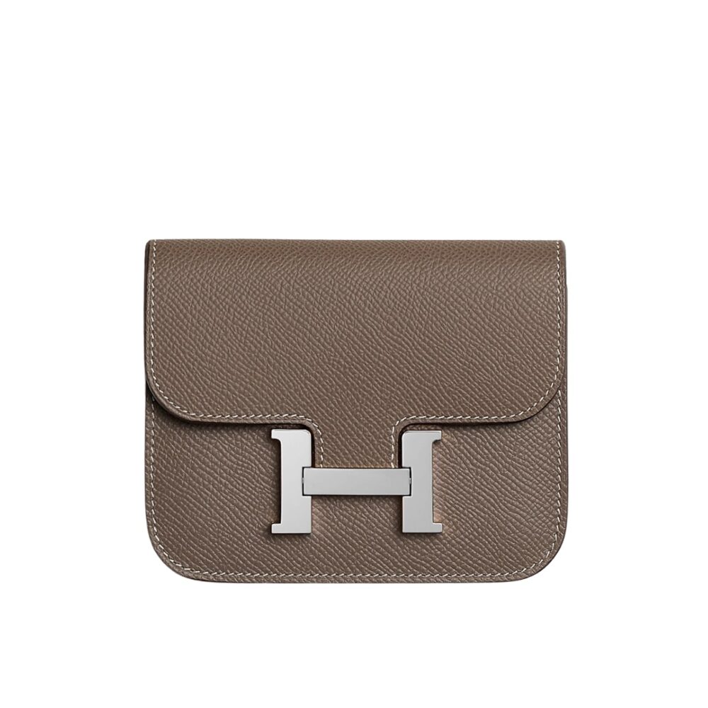 Hermes Constance Slim Wallet Etoupe 12Cm H082060CK18