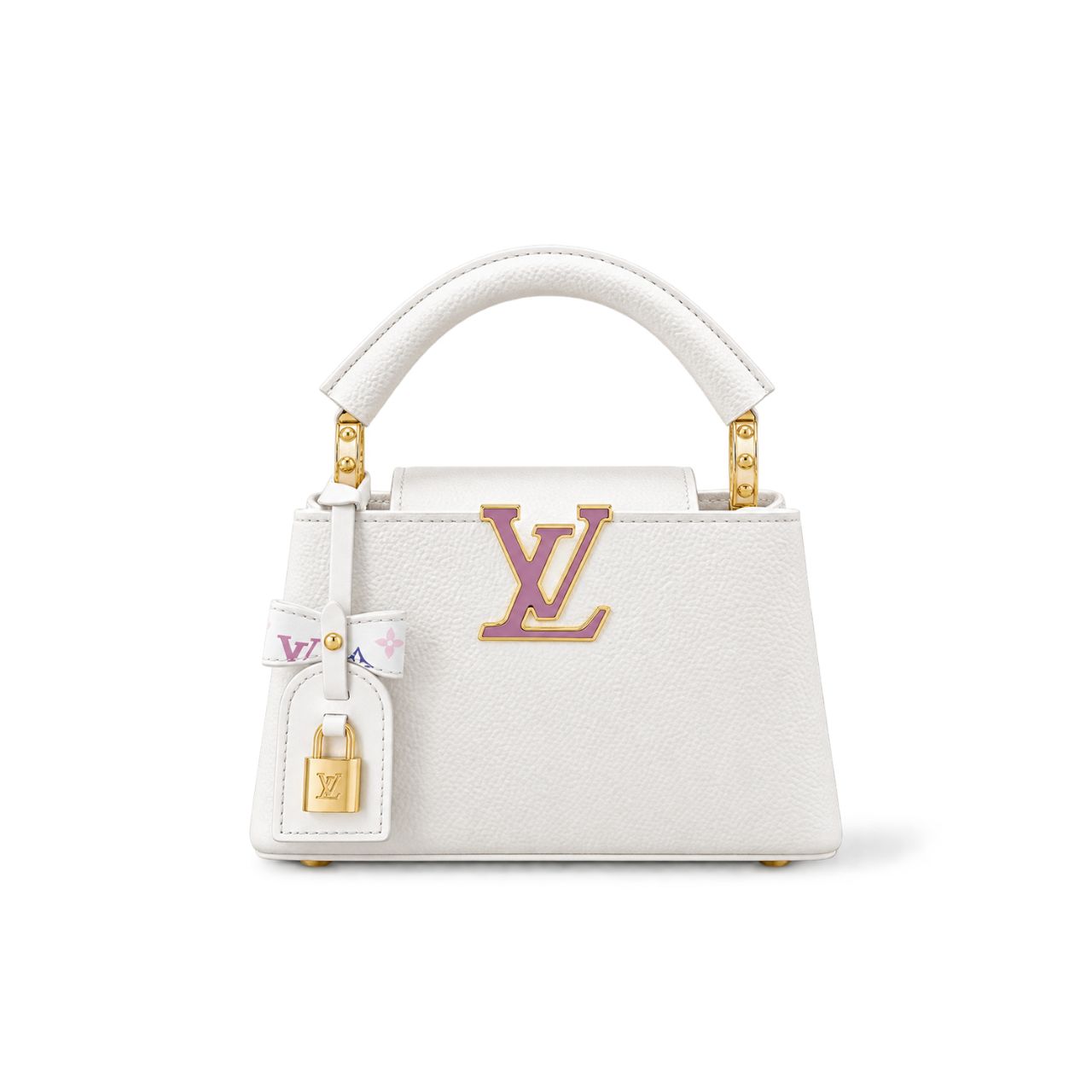 Louis Vuitton X Takashi Murakami Capucines BB White 21Cm M13253