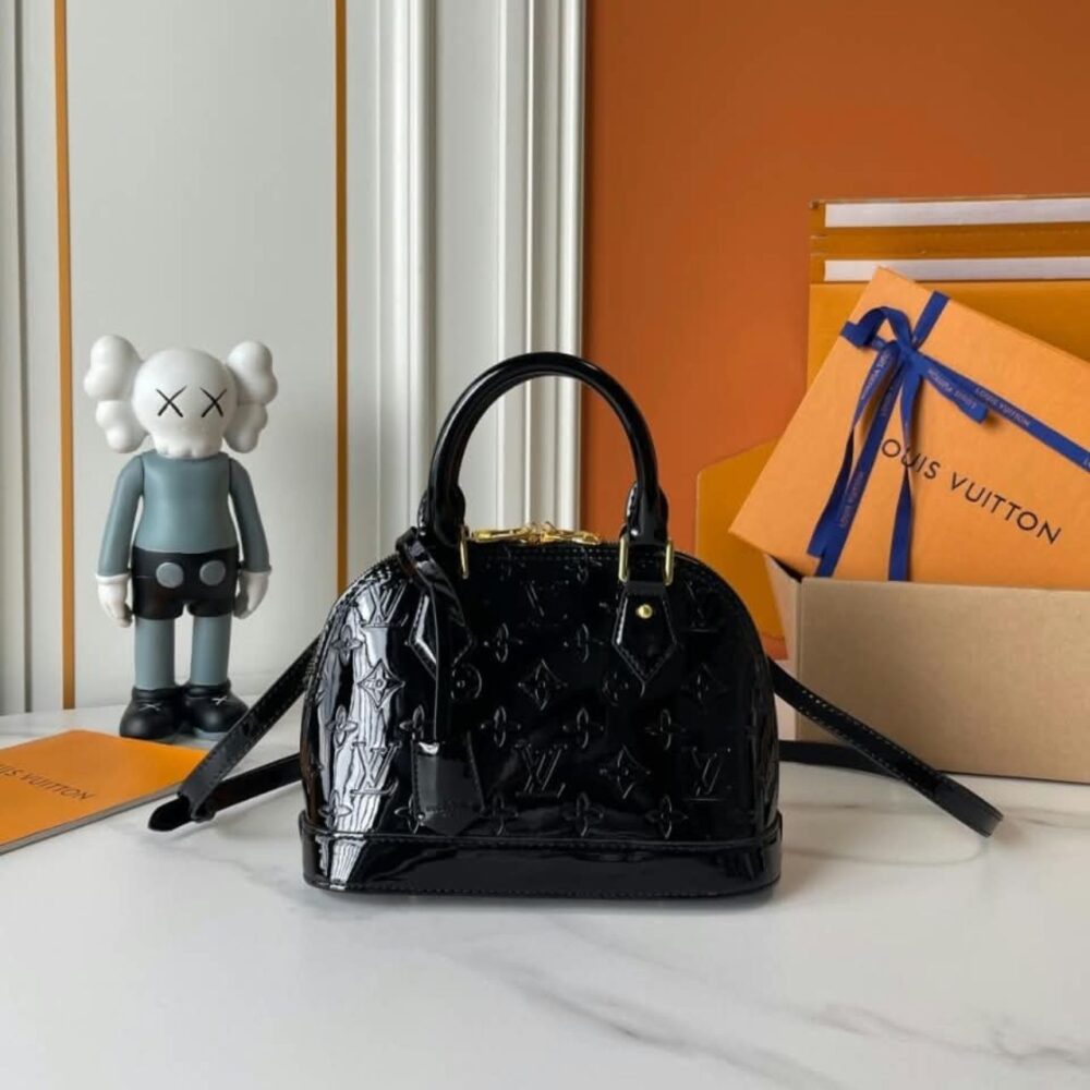 Alternative view of Louis Vuitton Alma BB Monogram Vernis Leather Black 25Cm