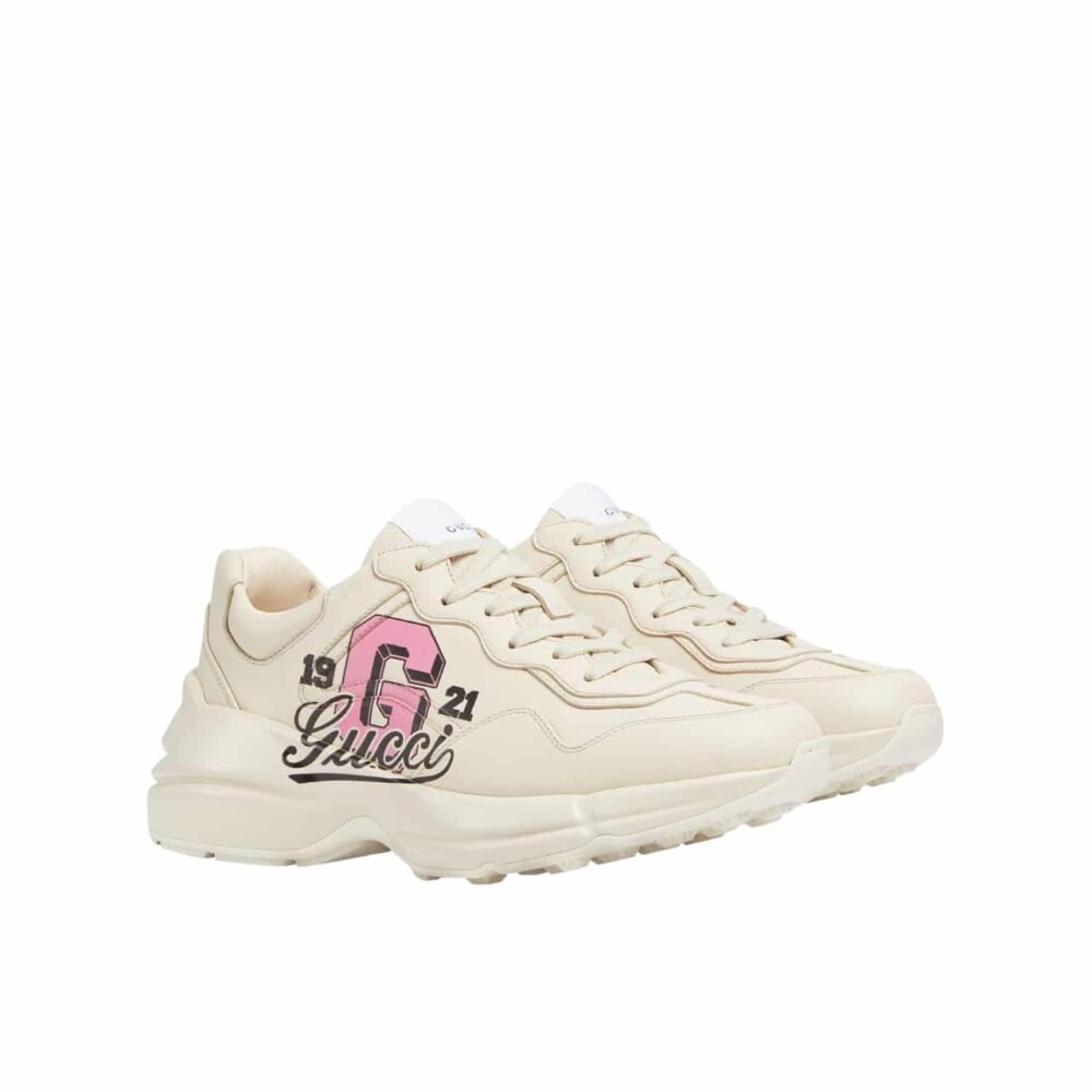 Gucci Women’S Rhyton Trainer Ivory 817482 UPG00 9522