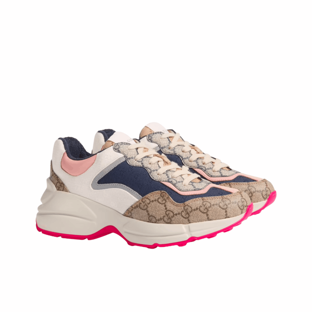 Gucci WMNS GG Rhyton Beige White Pink 620185 99WF0 4371