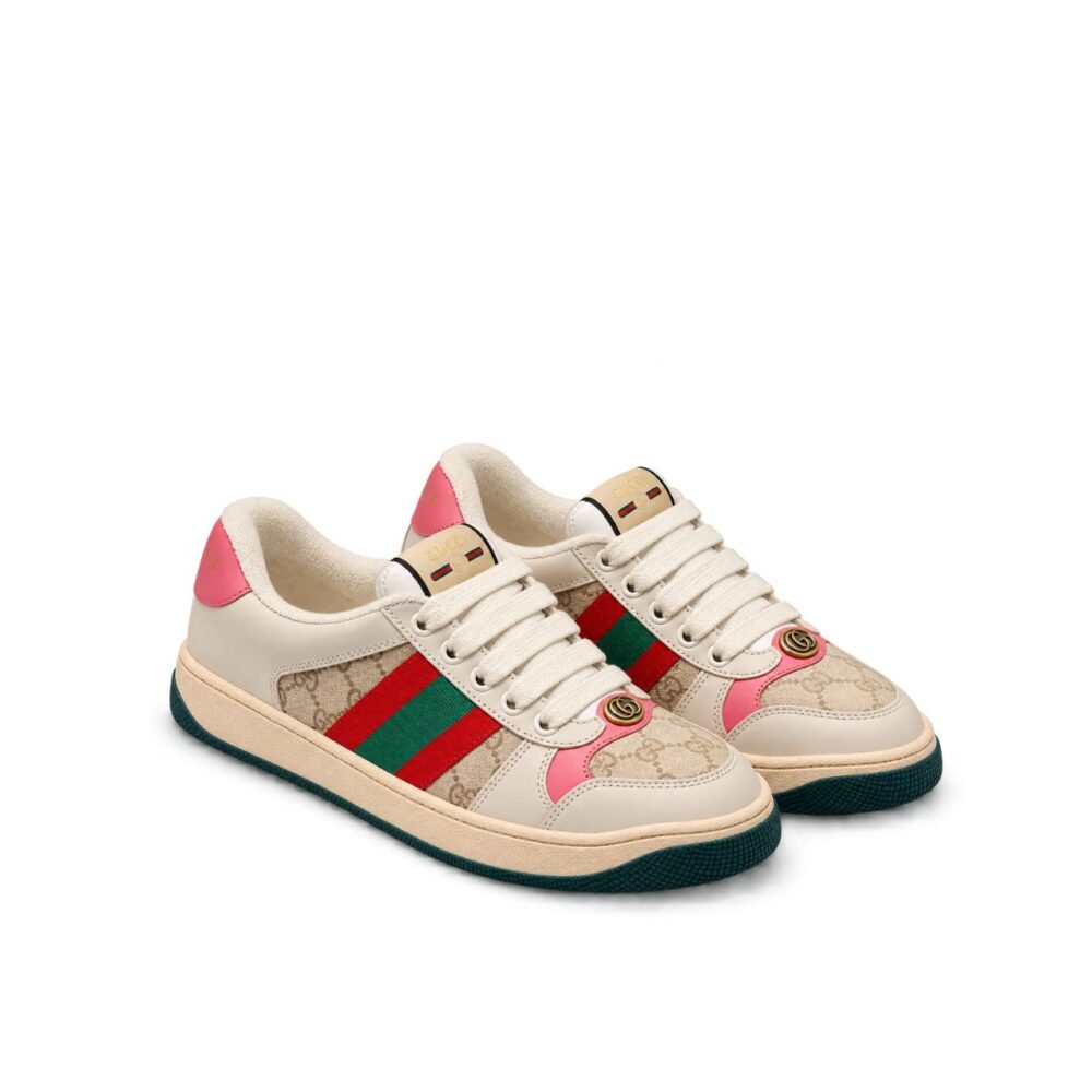 Gucci GG Screener Distressed GG Canvas Pink 546551 9Y920 9665