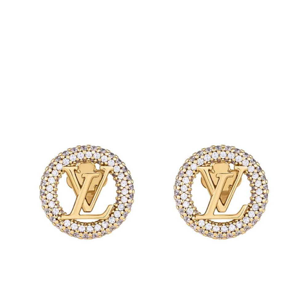 Louis Vuitton Louise By Night Earrings Gold M00757