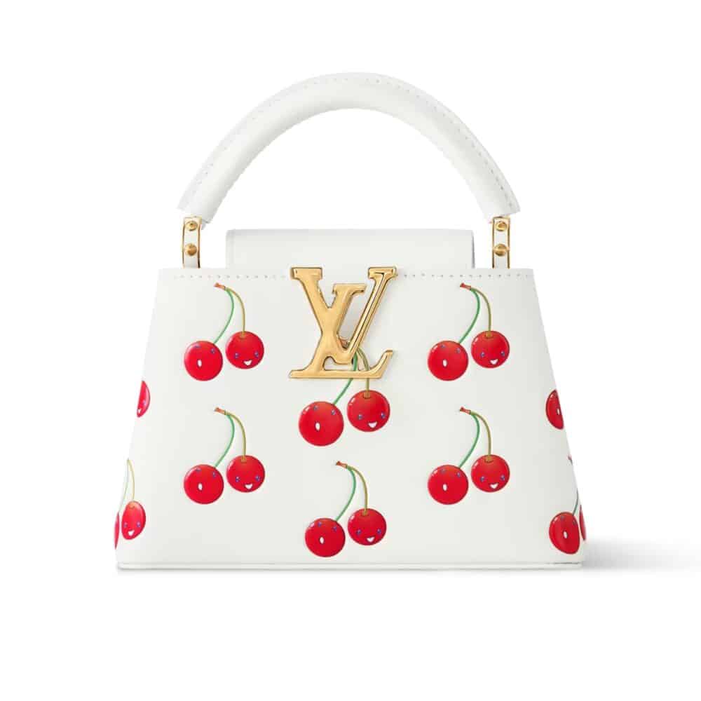 Louis Vuitton X Takashi Murakami Capucines Cherry Mini White 21Cm M13251