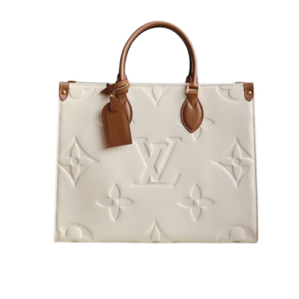 Louis Vuitton Onthego GM White Bag 41Cm M44558