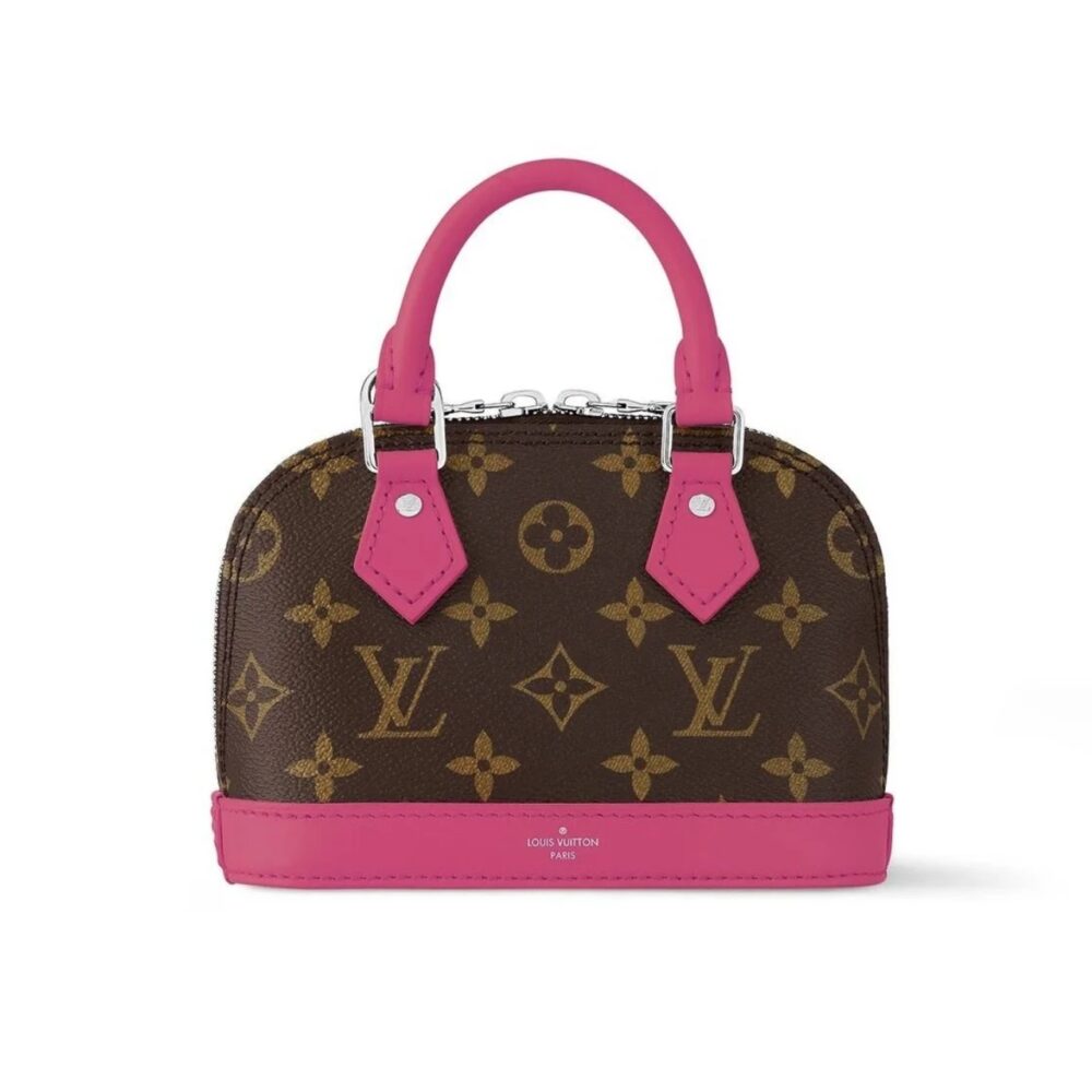 Louis Vuitton Mini Alma Monogram Canvas Mix With Pink 18Cm M83206