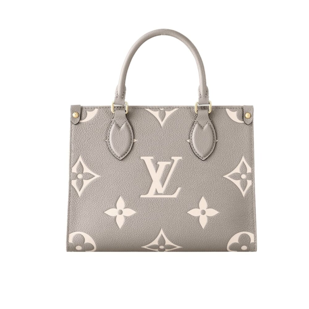 Louis Vuitton Onthego PM Dove Grey Cream 25Cm