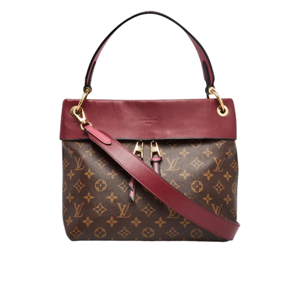 Louis Vuitton Maida Hobo Handbag Red Monogram 33Cm