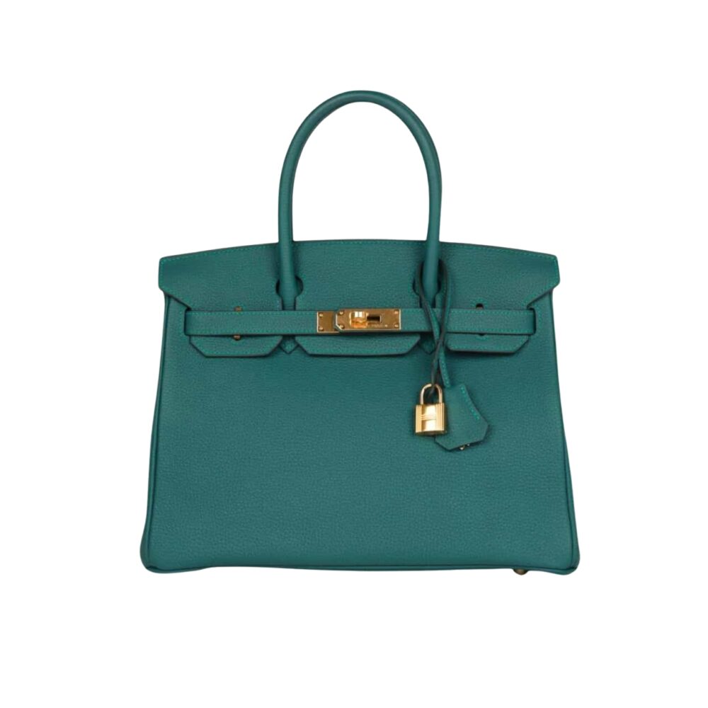 Hermes Birkin 25 Bag Togo Malachite 25Cm