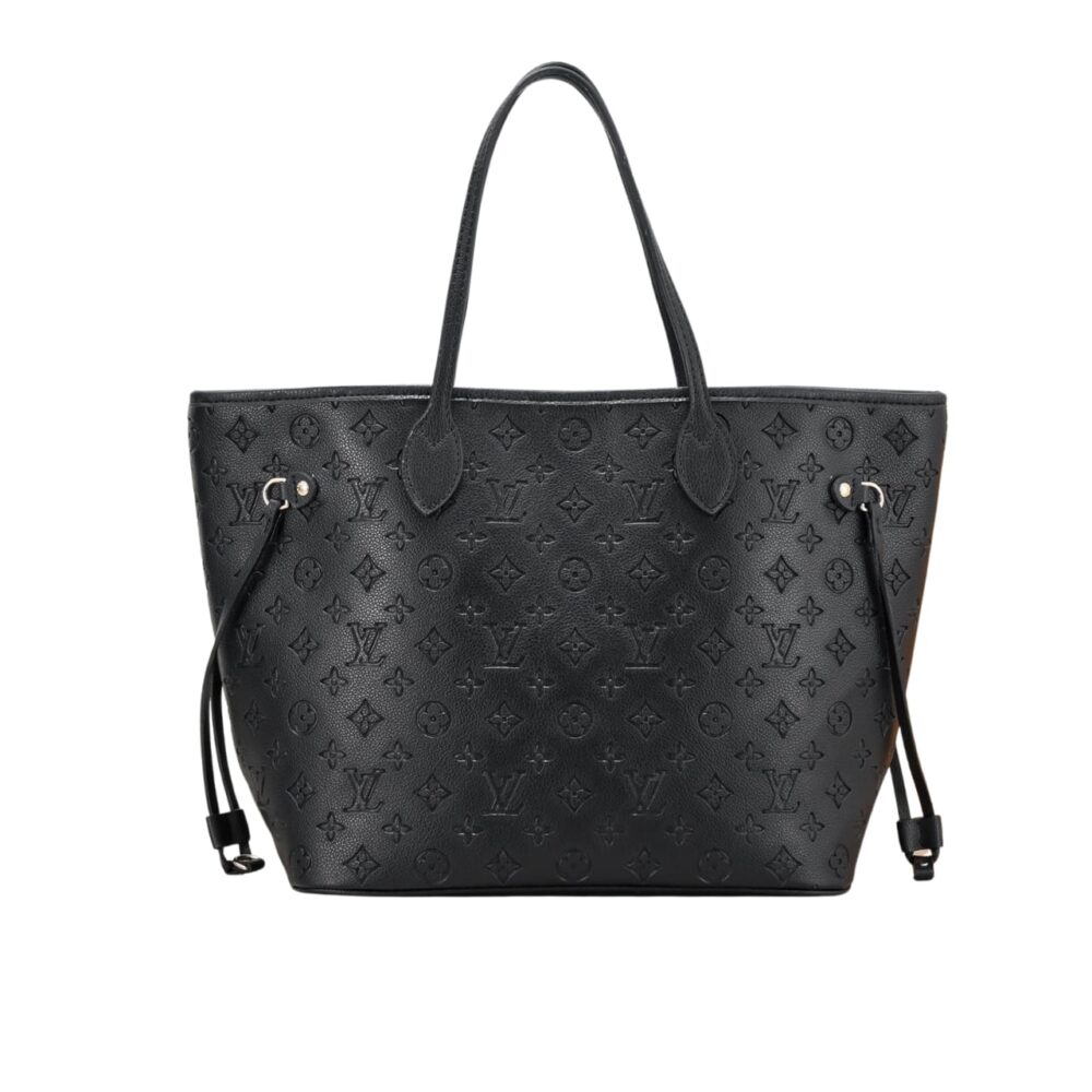 Louis Vuitton Neverfull MM Monogram Empreinte Leather Black 31Cm