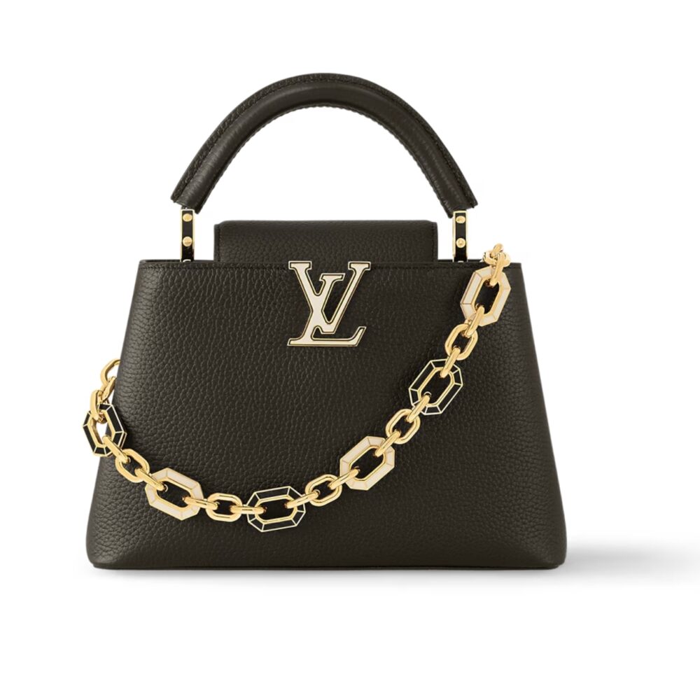 Louis Vuitton Capucines BB Bag With Charm Black 27Cm