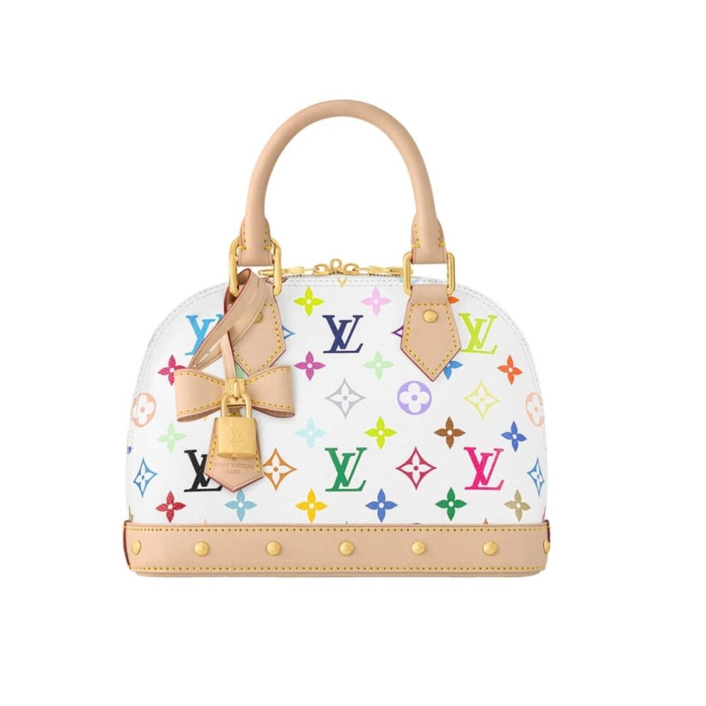 Louis Vuitton X Takashi Murakami Alma BB White Multicolor 24Cm
