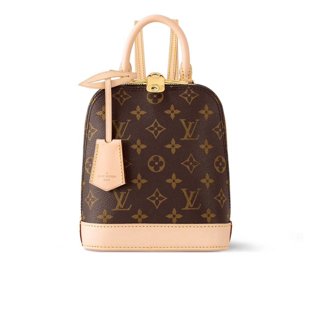 Louis Vuitton Alma Backpack Monogram Canvas Brown 20Cm M47132