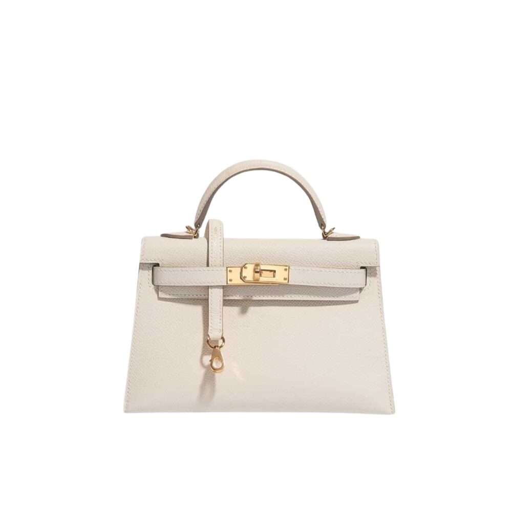 Hermes Kelly Mini Epsom Handbag Craie 20Cm