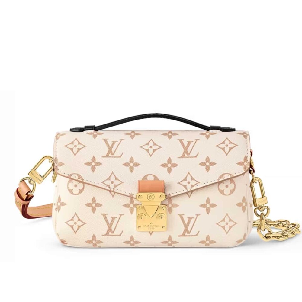 Louis Vuitton Pochette Métis East West Monogram Canvas Cream 21Cm M46914
