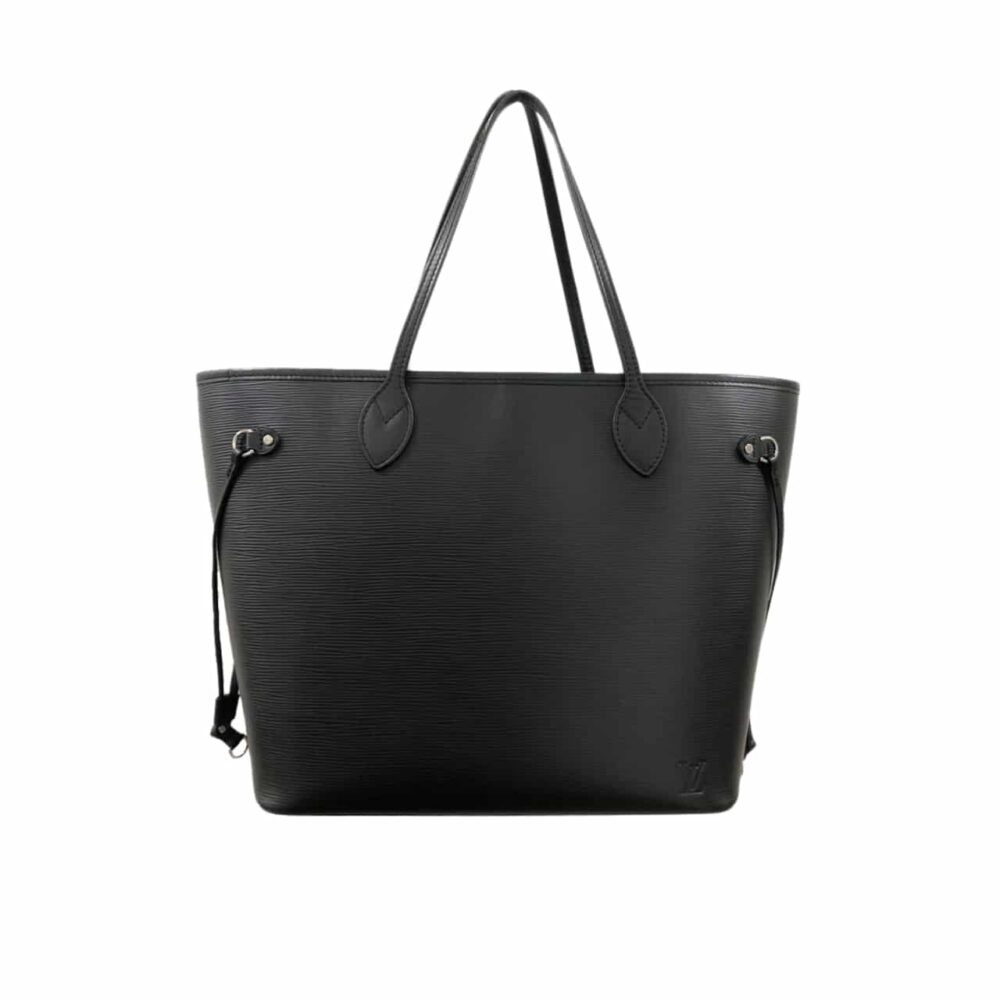 Louis Vuitton Neverfull Black MM Silver Hardware 31Cm M11930