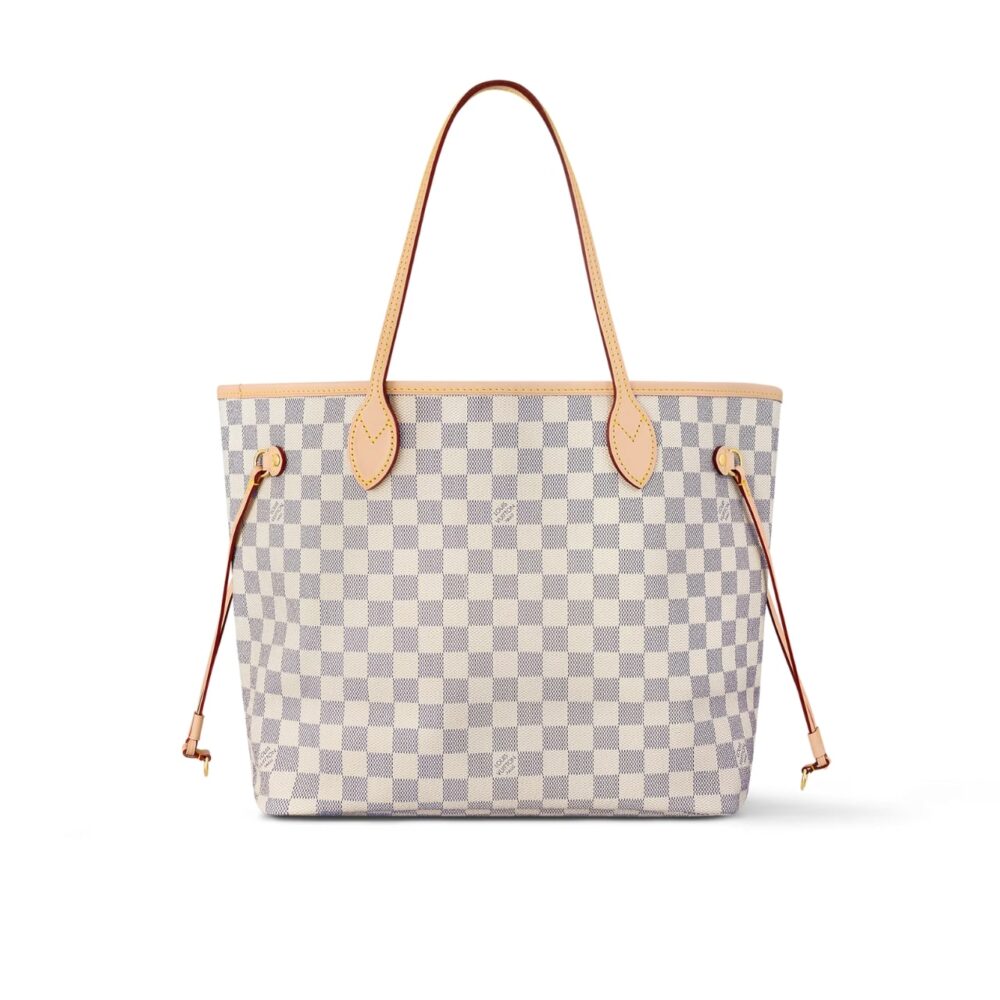 Louis Vuitton Neverfull MM Damier Azur Canvas Beige 29Cm N40604
