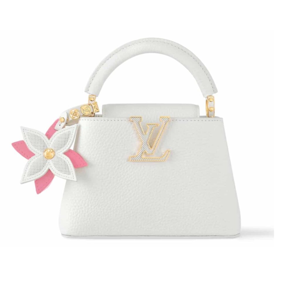 Louis Vuitton Capucines Mini Bag Snow White 20Cm M21416
